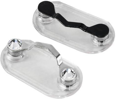 Laroal 2 Soportes magnéticos para Gafas, con Clip magnético para Guardar Gafas de Sol, Gafas de Lectura, Auriculares y Tarjetas de identificación.