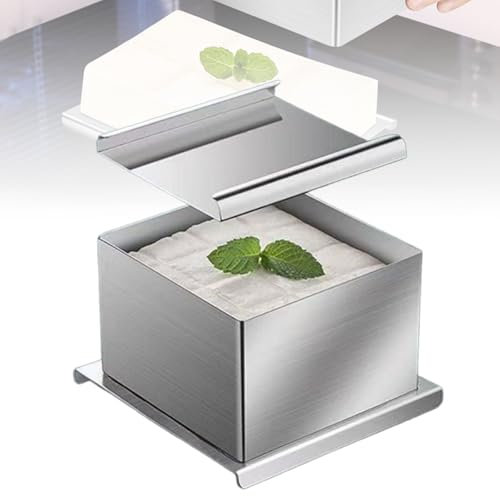 GZPKJ Pressa per Tofu, Macchina per Tofu in Acciaio Inossidabile, Kit per La Preparazione del Tofu, con Consistenza Chiara, Facile da Tagliare in Modo Uniforme, per Preparare Tempeh al Formaggio