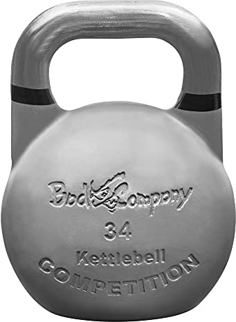 Bad Company Competition Kettlebell, stålhantel, svänghantel för träning i olika viktnivåer, 34 kg