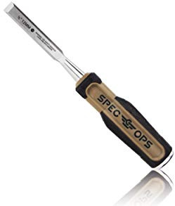 Spec Ops Tools Wood Chisel, 1/2 Blade, High-Carbon Steel Blade, Shock-Absorbing Grip, 3% Donated to Veterans
