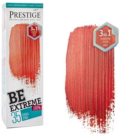 Vip's Prestige Be Extreme | Tonalizzante Semipermanente per Capelli 35 Rosa Corallo | Pigmento Puro | Aggiunge Colore ai Capelli Decolorati o Grigi | Senza Ammoniaca, Senza Parabeni, Senza PPD