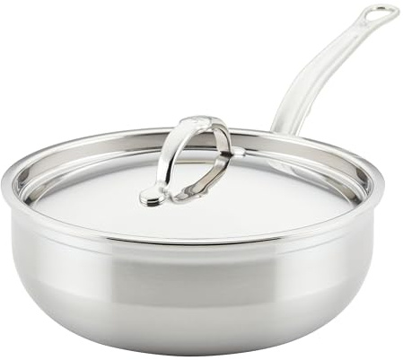 Hestan - Colección ProBond - Acero inoxidable recubierto profesional con sistema antiadherente TITUM - Sartén todo en uno, 3.5 cuartos de galón