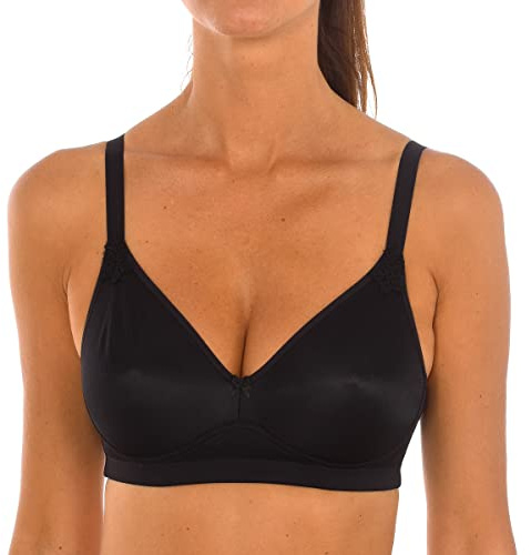 Playtex Reggiseno Senza Ferretto Essential Support Donna x1, Nero, 36/4C