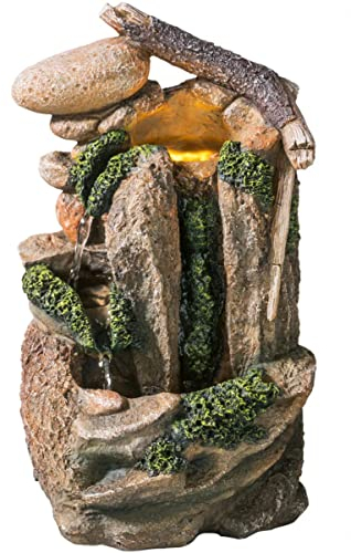 Livarno Home Zimmebrunnen mit LED Felsen