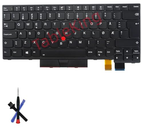 Table-King Clavier de Remplacement rétroéclairé Applicable Lenovo Thinkpad T470 T480 A475 A485 (Norvégien)