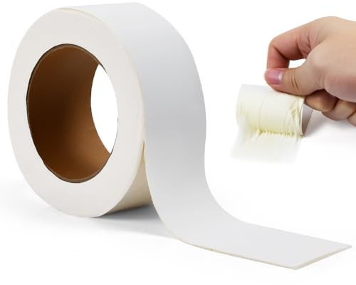 VGECEE Nastro Butilico, 5cmx5m Bianco Nastro Sigillante Impermeabile per Camper Nastri Sigillante per Roulotte Nastro di Riparazione per Tende da Sole Nastri Bituminoso per Teli/Piscine Resistente UV