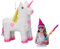 Relaxdays Pinata Einhorn, zum Aufhängen, Kinder, Mädchen, Geburtstag, zum Befüllen, HxBxT: 47 x 43 x 13 cm, weiß-rosa