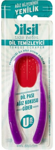 DILSIL Gratte-langue en forme de U - Hygiène de la bouche