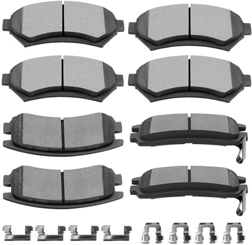 Ceramic Brake Pads Kits,SCITOO 8pcs Brake Pads Set Fit For Chevy For Impala