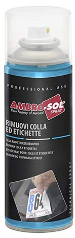 1 bomboletta di Rimuovi Colla ed Etichette spray da 200ml, di colore bianco tenue, ideale per rimuovere adesivi etichette e colla senza lasciare residui