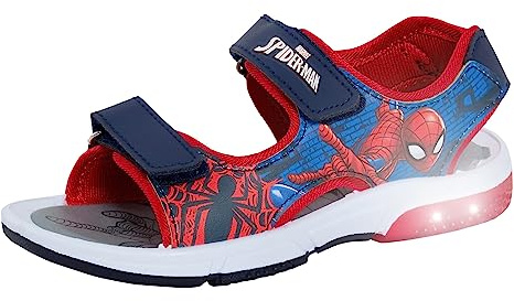 Marvel Spiderman Light Up Sports Sandals Blue/Red EU 29 / UK 11 Child