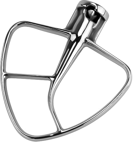 Stainless Steel Flat Beater K45B Kitchen Mixer Aid Paddle for 4.5 Quart Stainless Steel Bowl,Tilt-Head Stand Mixer Beater K45SS by AMI PARTS - Easy to Clean