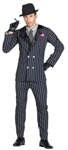 Boland - Costume Mafia Boss, 4 pièces, costume de carnaval pour une fête à thème, Halloween ou le carnaval, gangster