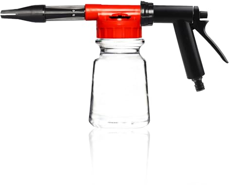 Tulov 1000ml Auto Schaumpistole, Schaumsprüher,Einstellbar Schaumlanze, Großraum-Schaumsprüher mit zwei Sprühmodi, 2 in 1 Verstellbare Schaumpistole für Autowäsche & Bewässerung