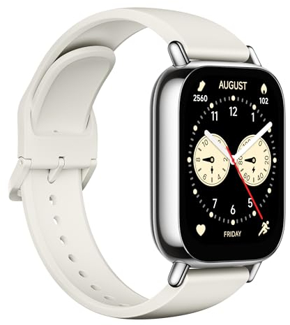 Redmi Watch 5 Lite Smartwatch, 1.96 AMOLED Display, 18 Tage Akku, 150+ Sportmodi, integriertes GPS, Herzfrequenz- und SpO₂-Tracking, 5ATM Wasserdicht, Always-On-Display, Bluetooth-Anrufe - Gold