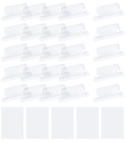QUARKZMAN Etiquetas de pestañas para carpetas colgantes, pestañas de carpetas de 2 pulgadas e inserciones de plástico transparente para etiquetas carpetas colgantes, 50 unidades
