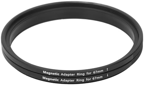 Anillo Adaptador de Filtro de 67 a 67 Mm, Anillo Adaptador de Filtro de Rosca Magnética de Liberación Rápida, Accesorio de Fotografía con Roscas Estándar, Convertidor de Filtro
