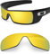 BlazerBuck Anti-salz Polarisierte Ersatzgläser für Oakley Batwolf OO9101-24K Gold
