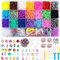 behave 6380 Loombänder Set XXL, Latex Free Soft Loom Bands Box with 22 Colours + Hooks and Many Extras, Loom Gummis für Armbänder Basteln für Mädchen, Loops Gummiband für Armbänder Zubehör