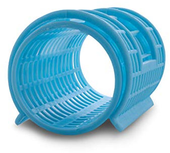 Ponik's Kunststoff Lockenwickler, Haar-Roller-Set, selbstgreifend, 38 mm, 6 Stk, Blau