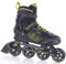 FUNAKTIVE Inliner Herren Peer 3, Inlineskates schwarz-gelb, verstellbare Rollschuhe, Rollerblades Gr. 41