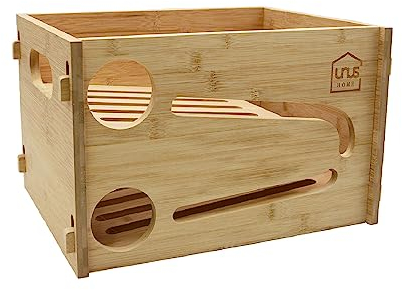 UNUS Bierkasten Flaschenrutsche Kühlschrank, Flaschenhalter aus Holz für Kühlschrank, 39x31x25 cm, zur Aufbewahrung von Bierflaschen