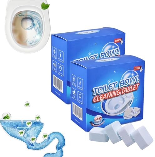 EXQST Nuevo 2023 Limpiador de inodoros Flushbright, tabletas de Limpieza de inodoros