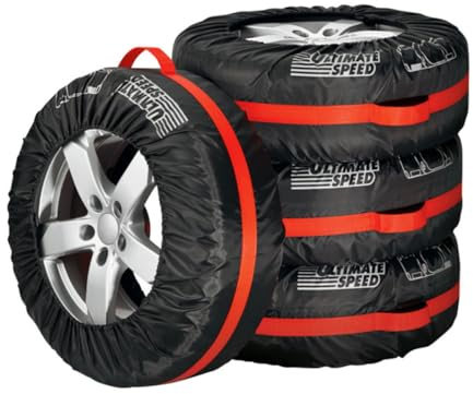Ultimate Speed Reifentaschen 4er Set Winter Sommer Koimplett Reifen Tasche (13 bis 17) Mehrfarbig