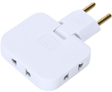 Multiprese elettriche, spine di prolunga per prese | Adattatore da muro con messa a a 3 uscite | Prolunga per presa a muro piatta con punta rotante salvaspazio portatile da 2500 W salvaspazio per da c