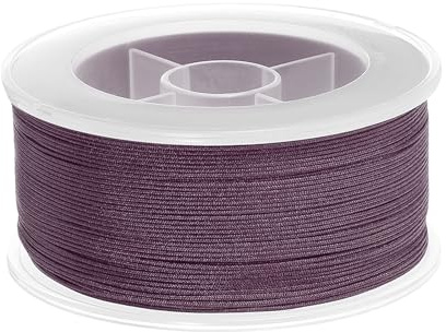 PATIKIL Nylon Cord 0.02 Pollice x 109 Iarde, Filo Di Nylon Intrecciato Per Braccialetti Cordino Per Nodi Cinesi Per Creazione Gioielli Collane Perline Tende Veneziane Chimes, Marrone Scuro