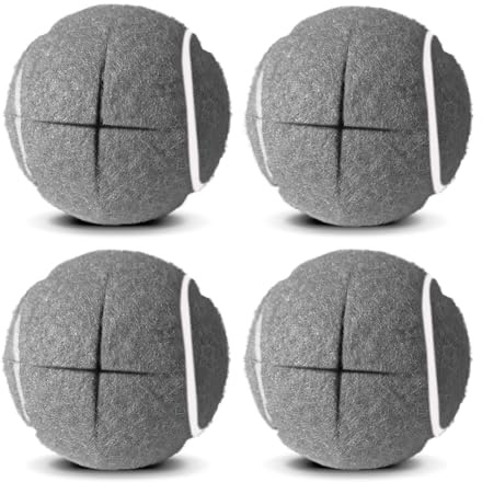Uxsjakjsd 4 Pelotas de Tenis Precortadas para Andadores con Deslizadores de Fieltro, Ajuste Universal para la Mayoría de Andadores y Patas de Muebles, Fácil Instalación.