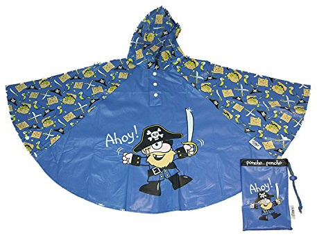 Bugzz Pirate Rain Poncho 3-6yrs