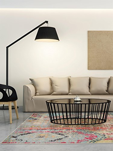 benuta Nest Vintage Teppich Casa - Türkis 80x150 cm - Teppich für Wohnzimmer, Schlafzimmer und Flur - Pflegeleicht - Fußbodenheizung Geeignet