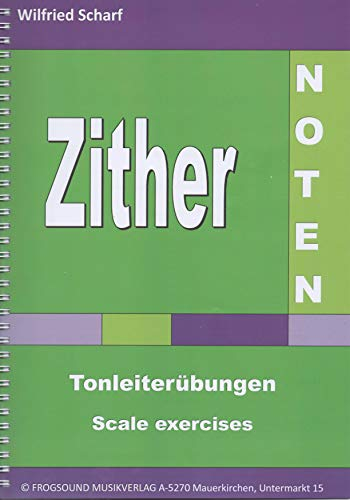 Zither-Noten: Tonleiterübungen/Scale exercises