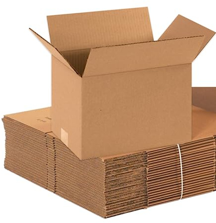 AVIDITI 12 x 8 x 8 Corrugated Cardboard Boxes, Small 12L x 8W x 8H, Pack of 25 | Shipping, Packaging, Moving, Storage Box for Home or Business, Strong Wholesale Bulk Boxes