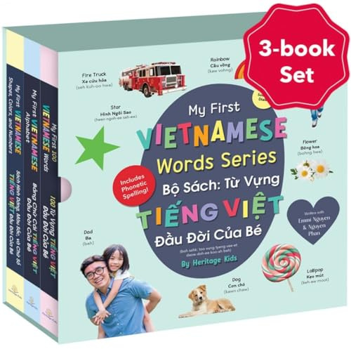 My First Vietnamese Words Series By Heritage Kids Press, Southern Saigon Dialect, Vietnamese Children Book, Baby Book for Kids, Vietnamese Books For Toddlers