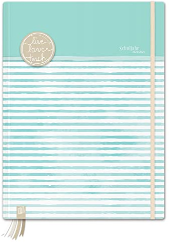 Mein Lehrerplaner - A4+ - Hardcover - Lehrerkalender für das Schuljahr 2023/2024 - Streifenmeer: Schulplaner für Lehrerinnen und Lehrer (live – love – teach)