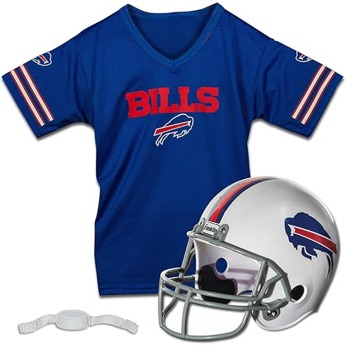 Franklin Sports Kids NFL Football Helmet & Jersey Set - Youth Team Uniform - Includes Helmet, Jersey & Chinstrap - Youth Medium