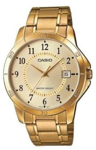 Casio Uhr mit japanischem Quarzuhrwerk Man MTP+V004G.9B 40 mm