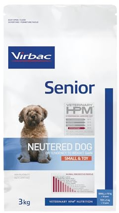 Virbac Vet Hpm Dog Senior Neutered S/Toy Nourriture 3 kg pour Chien