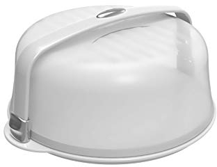 Biesse Tortenglocke 991 mit Sicherheit Dichtungen und Griff, Weiß/Verchromt, 37 x 37 x 16 cm