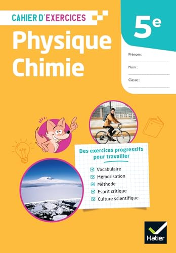 Cahier d'exercices - Physique chimie 5e - Ed. 2026 - Cahier élève
