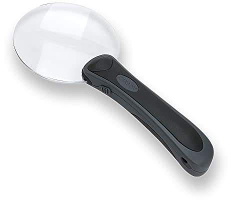 Carson RM-95 Lighted RimFree 2x Handlupe med LED och ergonomiskt handtag