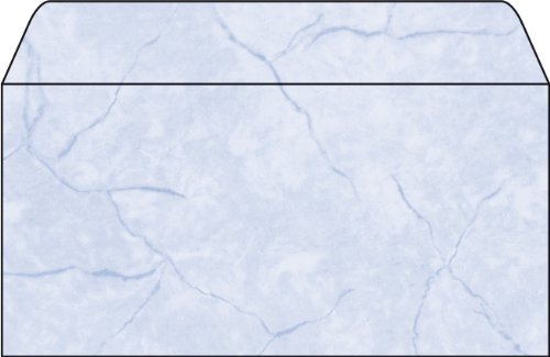 SIGEL DU186 Briefumschläge Granit blau, DIN lang, 50 Stück, gummiert