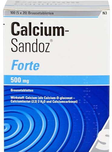 Calcium-Sandoz forte 500 mg Brausetabletten, 100 St. Tabletten