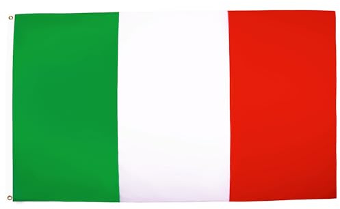 AZ FLAG - Drapeau Italie - 90x60 cm - Drapeau Italien 100% Polyester Avec Oeillets Métalliques Intégrés - Pavillon 50 g