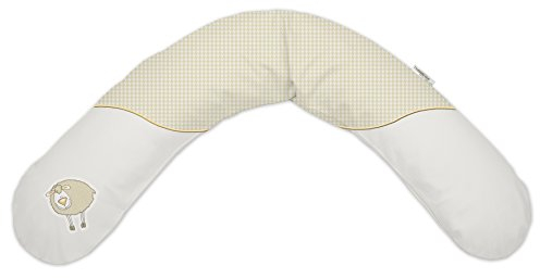 Theraline 51003101 Bezug für das Original Stillkissen, 190 cm, schaf beige