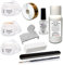Acryl Set 1 Nagelset Starterset 50ml Liquid Acrylpuder Pulver Klar - Weiß - Pink Klar - Primer Feile Buffer Nägelset