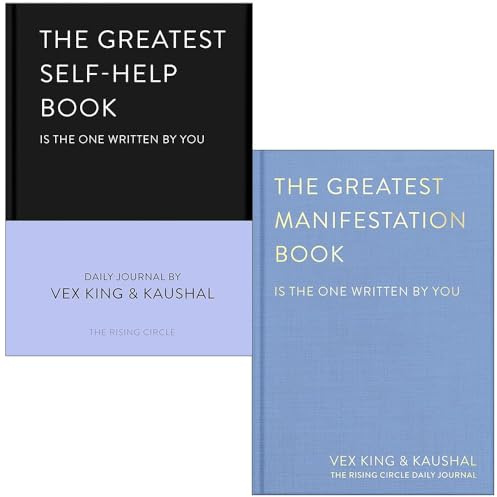 The Greatest Self-Help Book & The Greatest Manifestation Book (is the one written by you) By Vex King, Kaushal, The Rising Circle 2 Books Collection Set