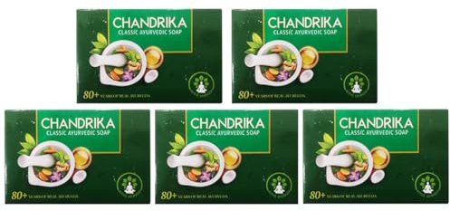 Chandrika Ayurvedic Soap 75g (Pack of 5)